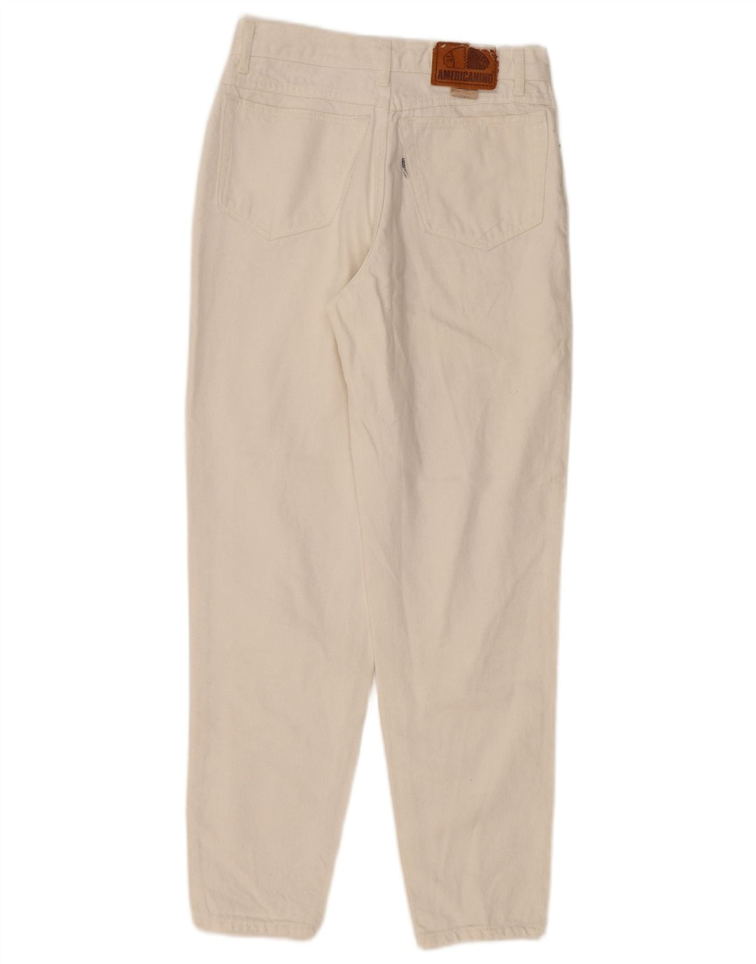 Jeans affusolati a vita alta da donna Americanino W28 L28 bianco sporco classico