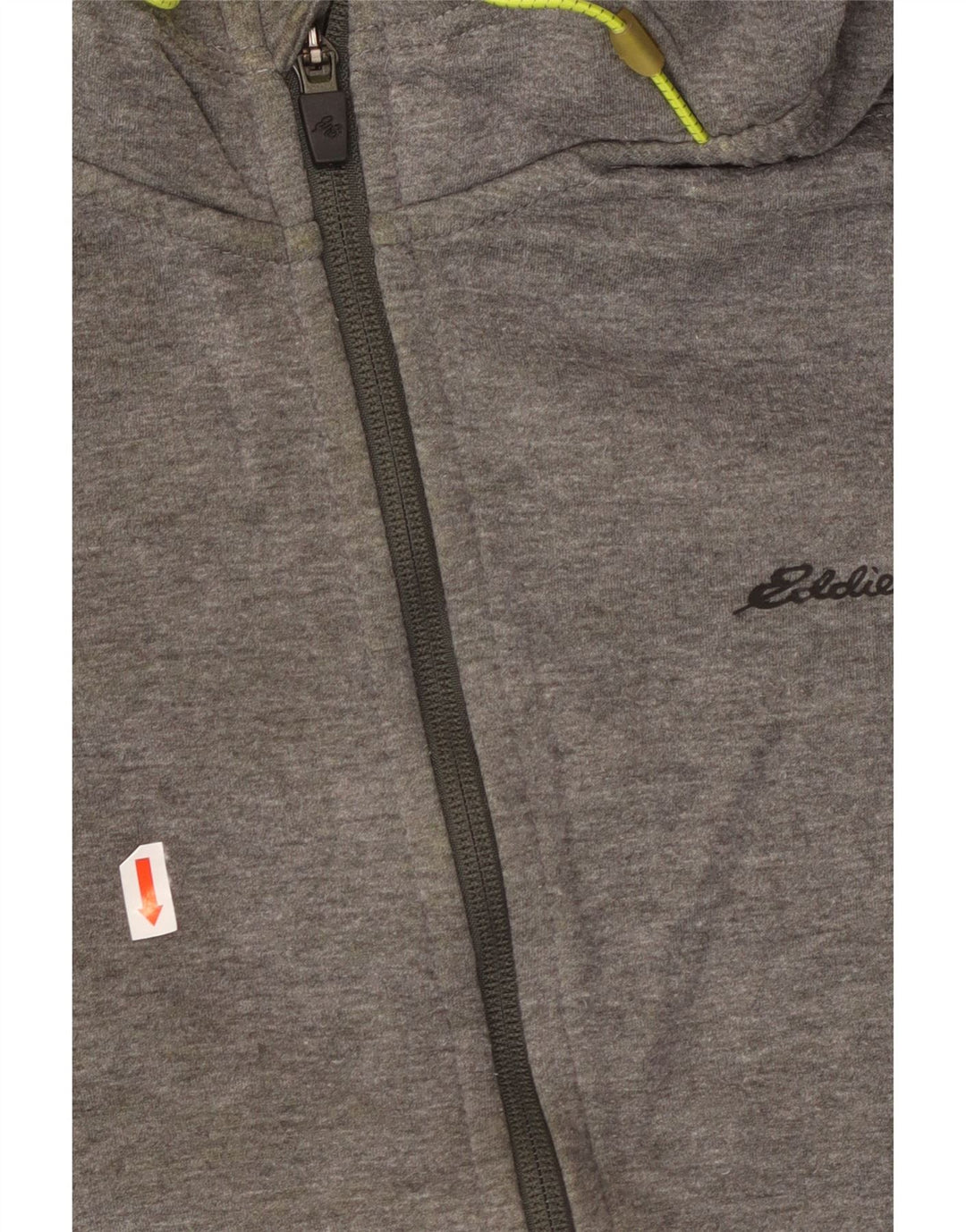 EDDIE BAUER Maglione con cappuccio e zip da uomo grande poliestere grigio
