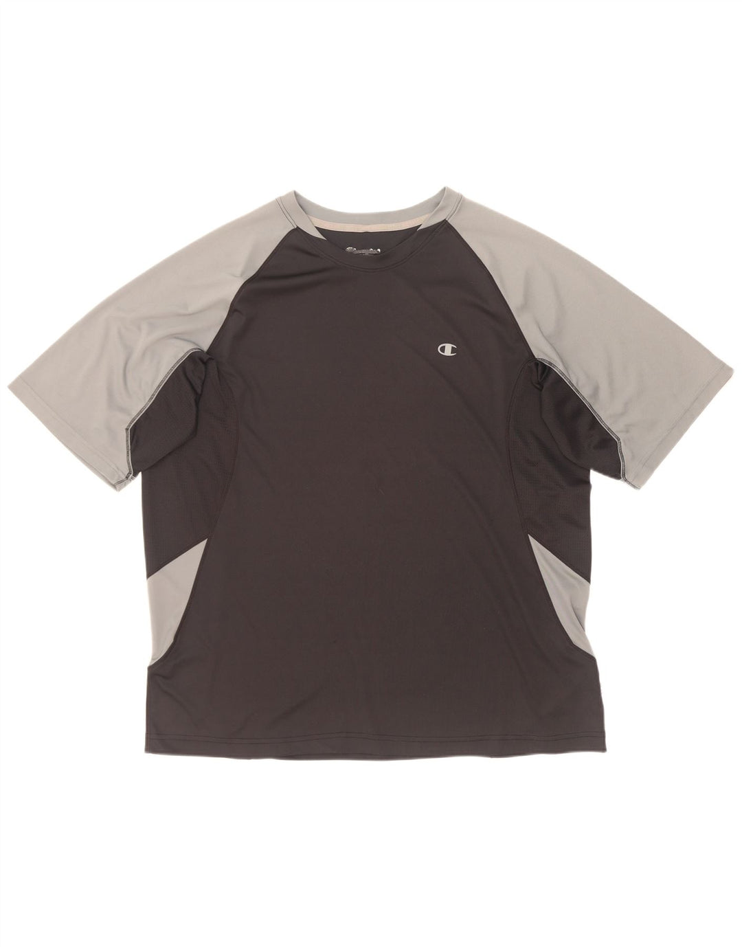 T-shirt da uomo Champion Top XL Poliestere color block nero