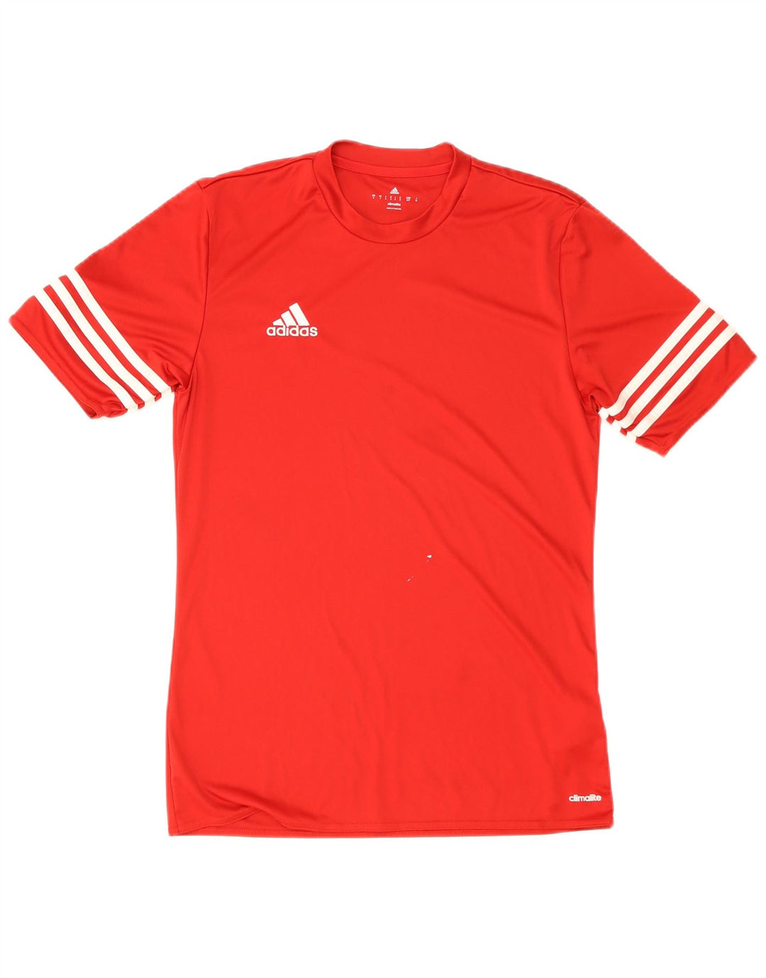 T-shirt Adidas Climalite da uomo piccola in poliestere rosso