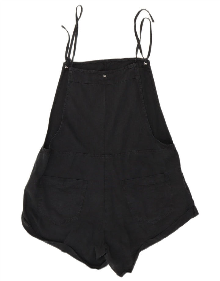 Pantaloncini salopette da donna BILLABONG UK 12 medi W38 Lyocell nero