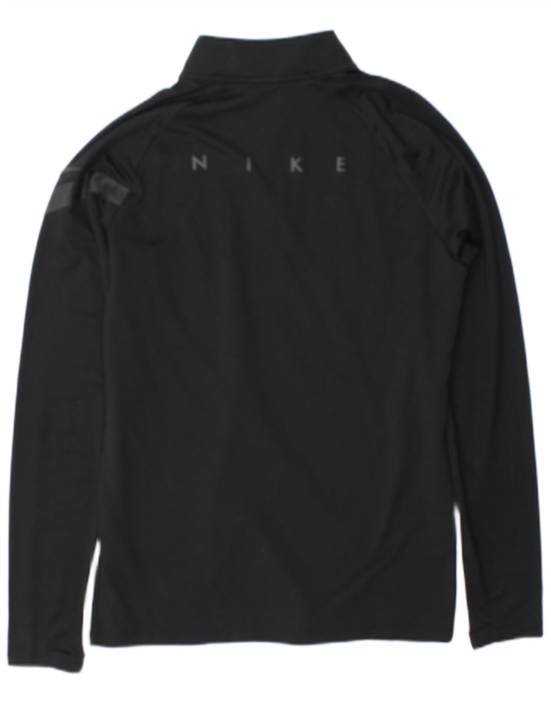 Top della tuta da ginnastica Nike Dri Fit Graphic Zip Neck da uomo, piccolo, nero