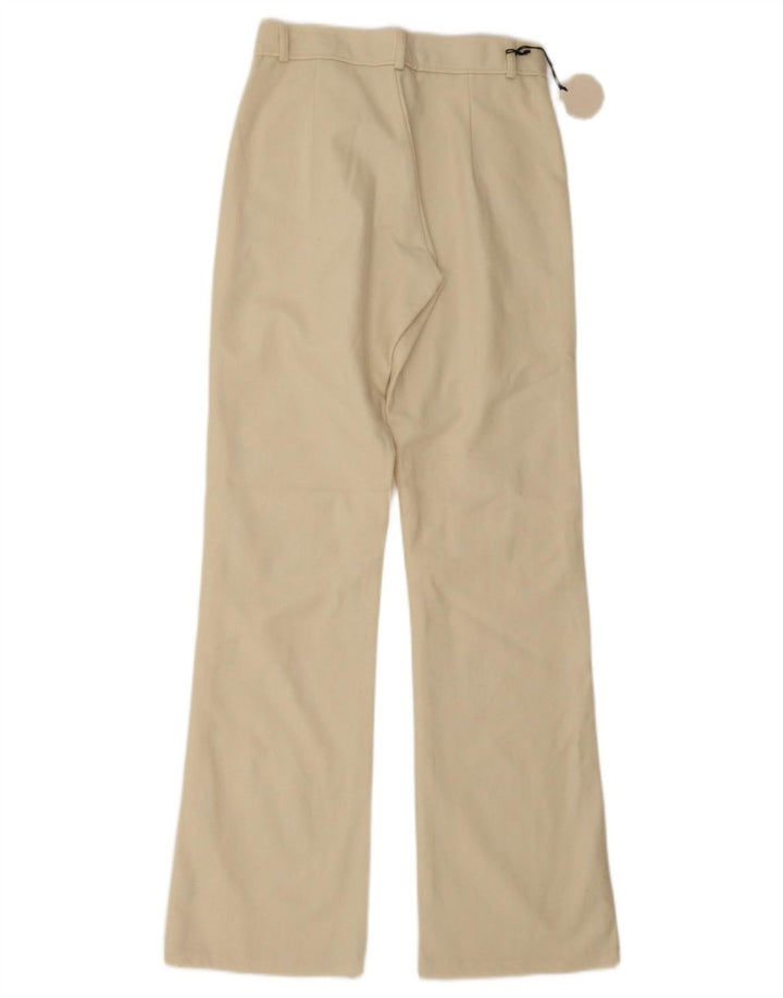Pantaloni casual bootcut da donna vintage IT 40 piccoli W26 L32 Beige