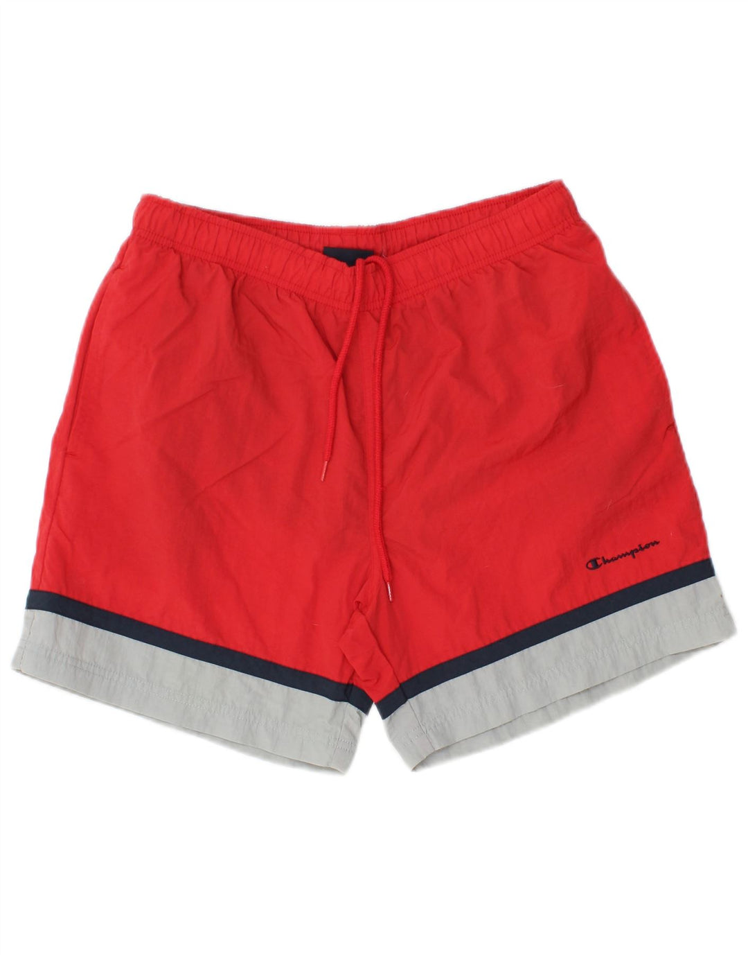 Pantaloncini sportivi da uomo Champion rosso medio color block