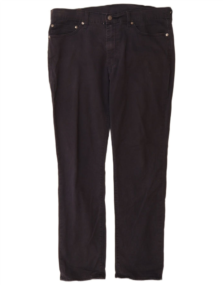 Levi's Uomo 511 Pantaloni Casual Slim W36 L32 Cotone Blu Navy