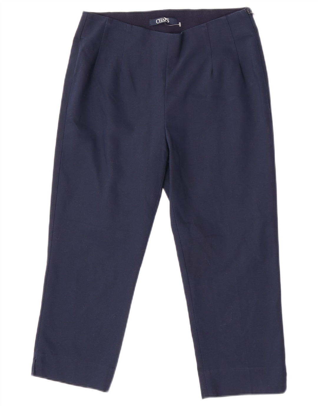 Pantaloni Capri da donna Chaps US 6 Medium W27 L21 Poliestere blu navy