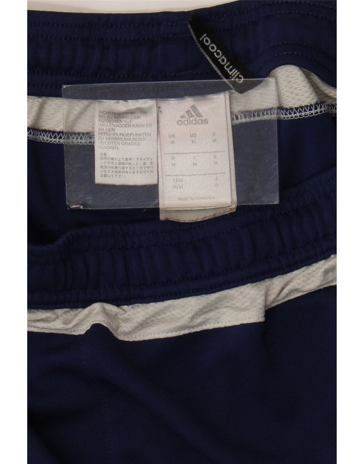 Pantaloni da tuta Adidas Climacool da uomo medi in poliestere blu navy