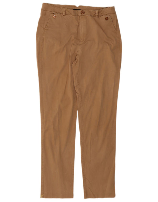 Pantaloni chino slim da donna Massimo Dutti EU 38 Small W28 L27 Beige
