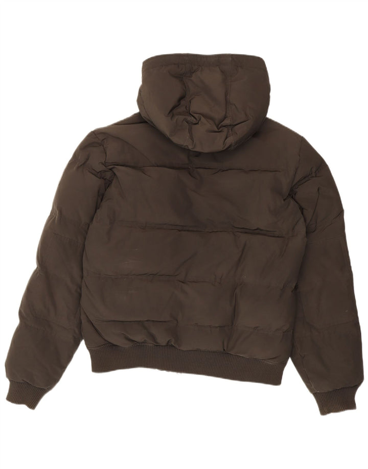 Bomboogie Giacca imbottita con cappuccio da uomo UK 42 XL Poliestere grigio