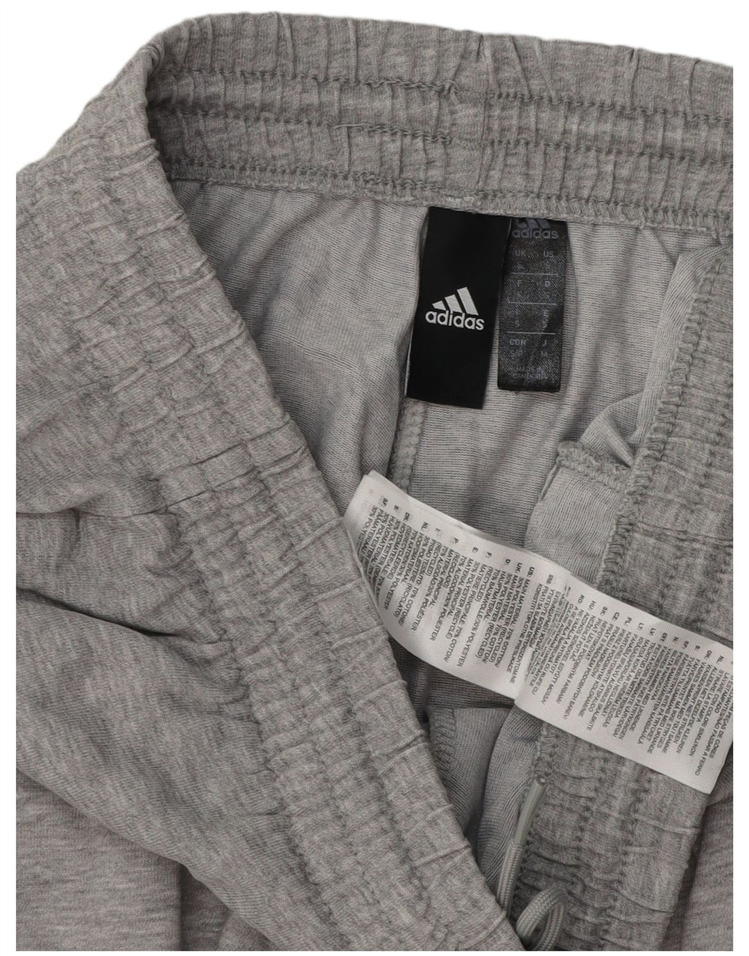 Pantaloni da tuta con grafica Adidas da uomo piccoli in cotone chiazzato grigio