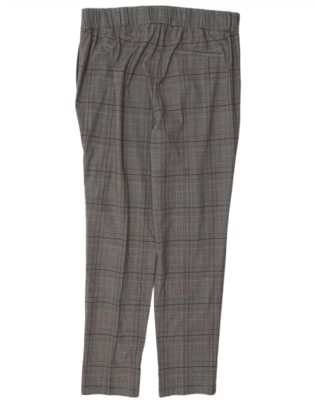 Pantaloni casual da donna Marks & Spencer UK 16 Large W38 L31 a quadri grigi