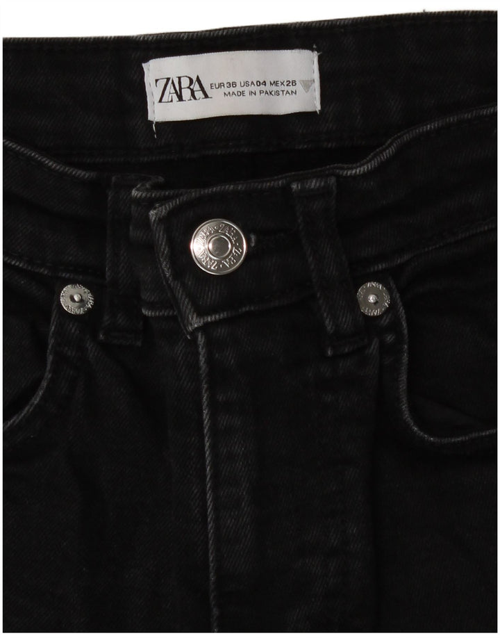 Jeans Bootcut da donna Zara EU 36 XS W26 L25 Nero