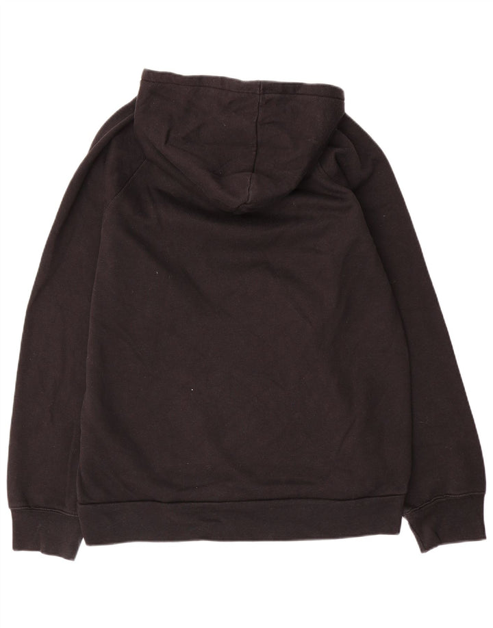 Felpa con cappuccio grafica da uomo Adidas, cotone medio nero