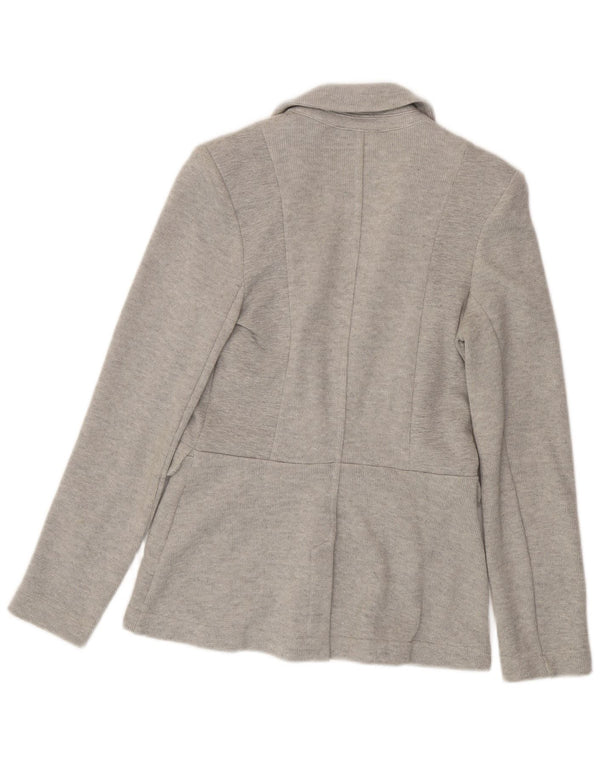 WHISTLES Womens 1 Button Blazer Jacket UK 8 Small  Grey Cotton