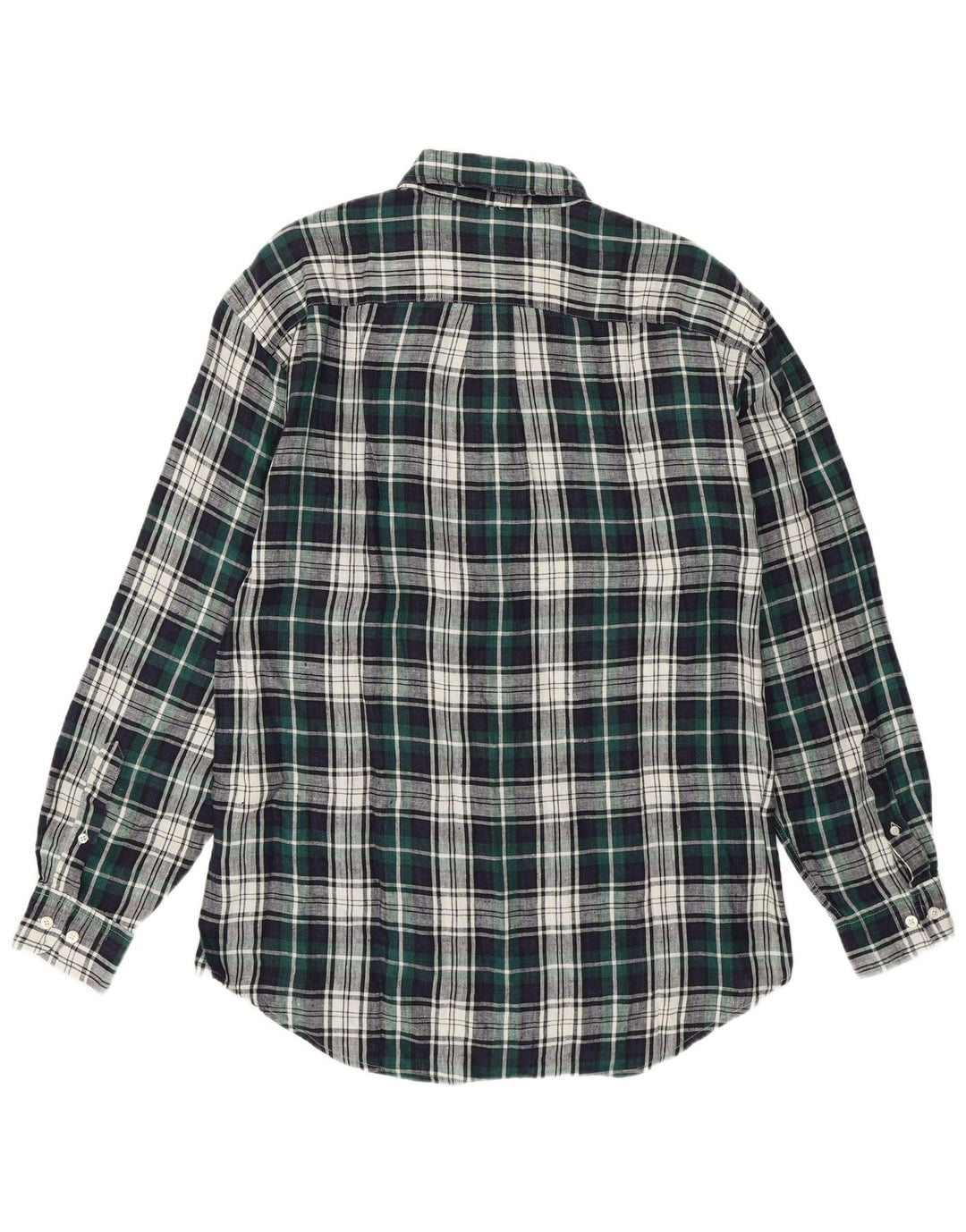 Camicia da uomo GAP in lino a quadri verde medio