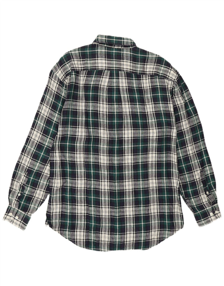 Camicia da uomo GAP in lino a quadri verde medio