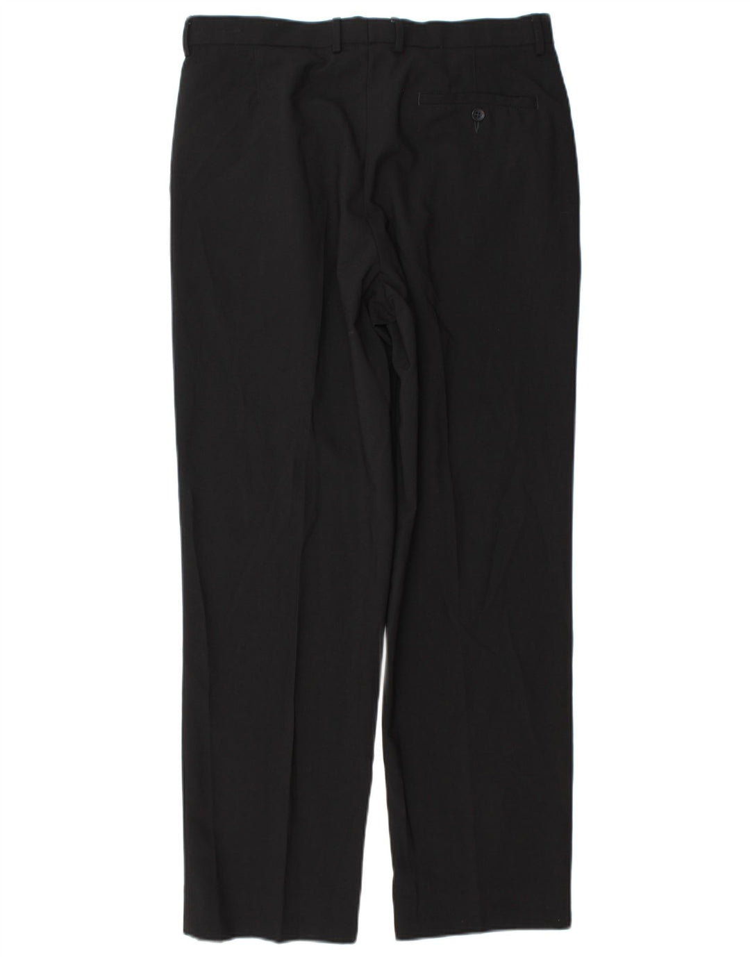 Pantaloni chino dritti da uomo Marks & Spencer W34 L31 poliestere nero