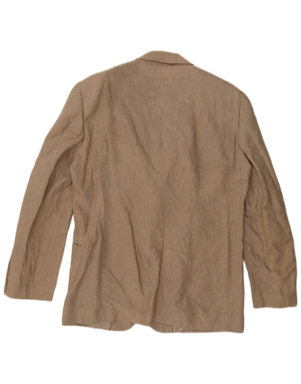Giacca blazer da uomo a 2 bottoni John Lewis UK 42 XL Lino beige