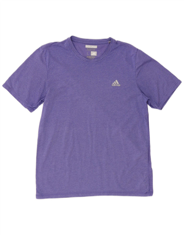 T-shirt Adidas Climacool da uomo, grande, in poliestere viola