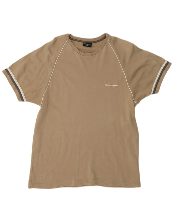 T-shirt da uomo Champion Top XL in cotone beige