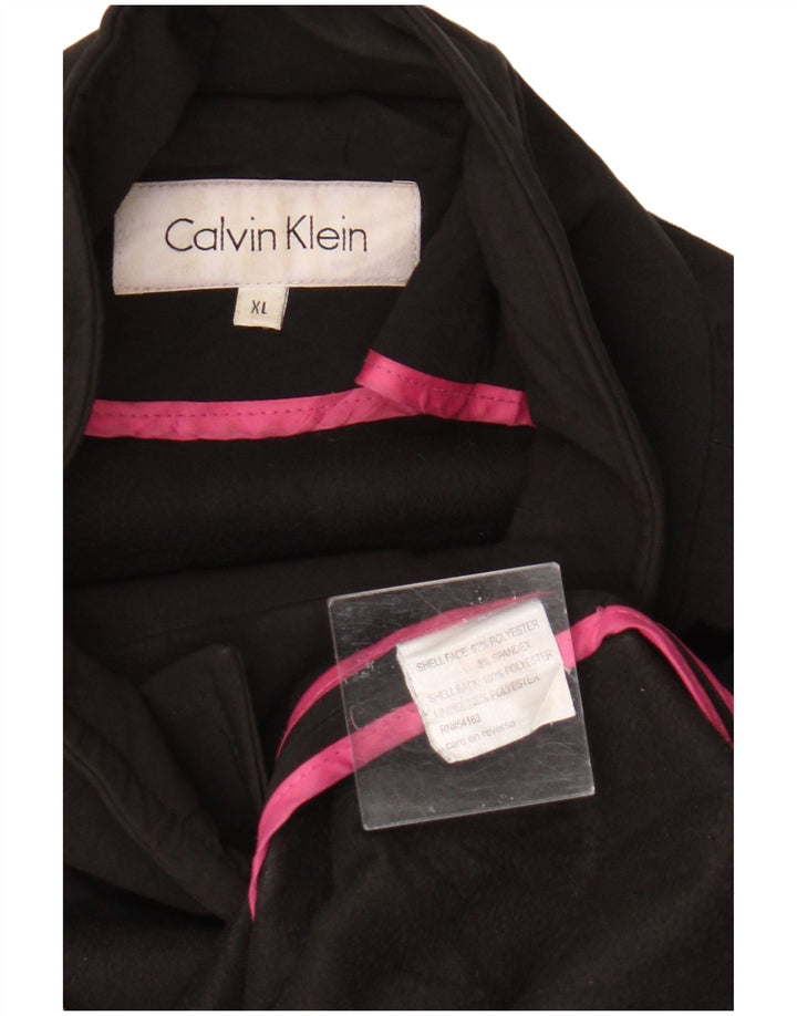 Caban da donna Calvin Klein UK 18 XL poliestere nero