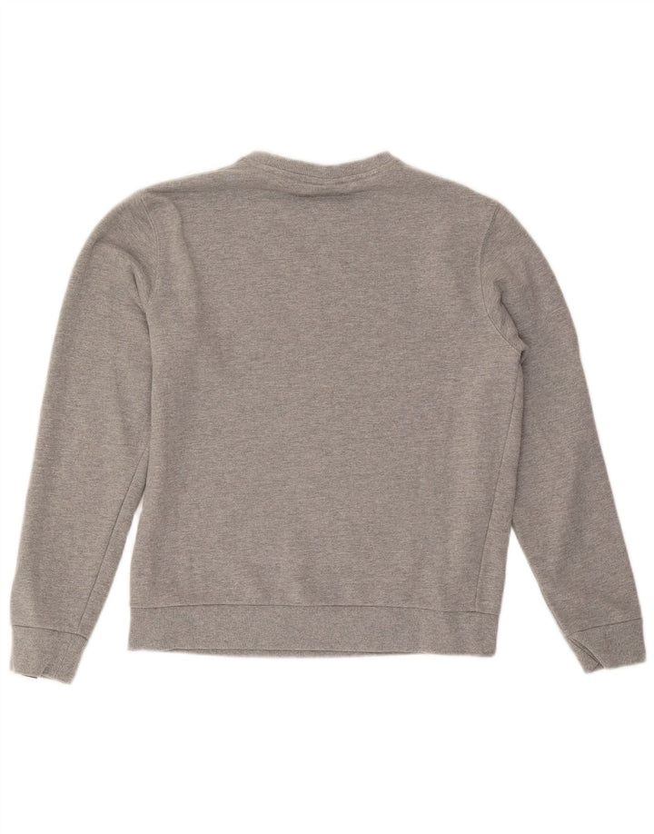 Felpa oversize con grafica da donna Ellesse, maglione UK 10, piccola grigia chiazzata
