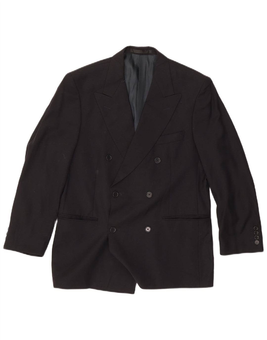 Giacca blazer doppiopetto da uomo Marks & Spencer UK 40 medio blu navy