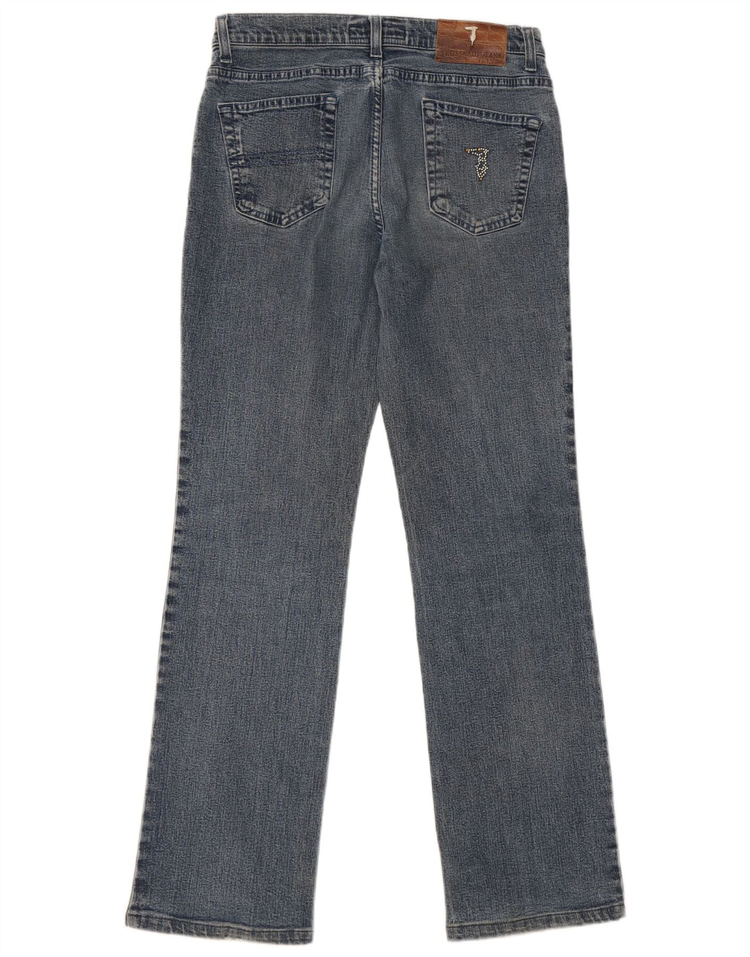 Jeans Dritti Donna Trussardi W29 L30 Cotone Blu