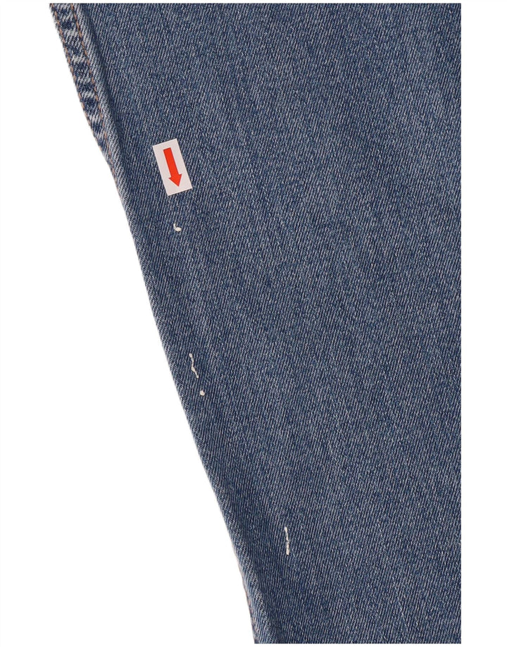 Jeans dritti da uomo WRANGLER W36 L30 cotone blu