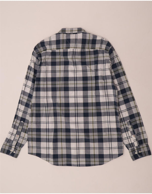 Camicia da uomo vestibilità regolare Tommy Hilfiger XL blu navy a quadri
