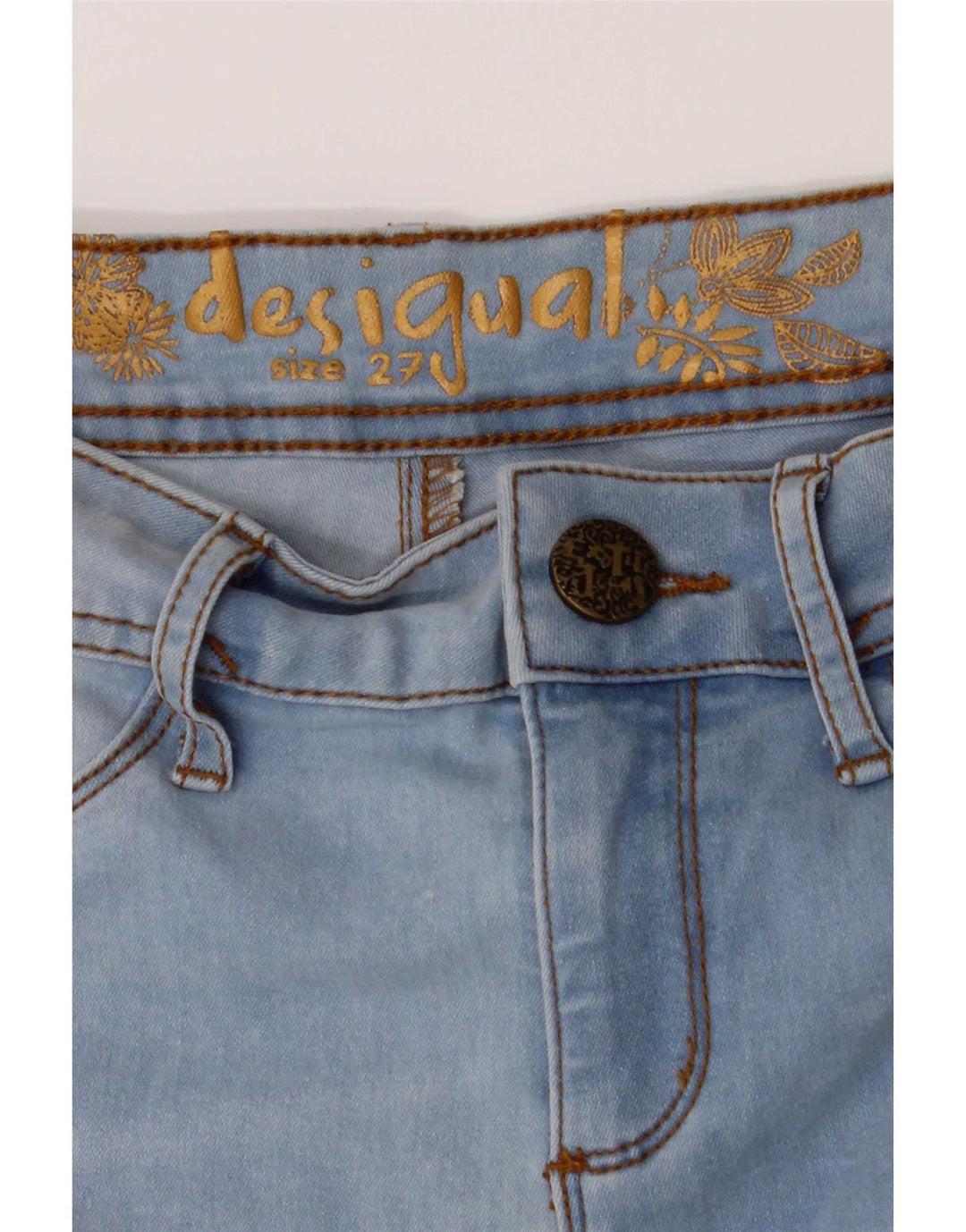 Jeans skinny da donna Desigual W27 L31 Blu