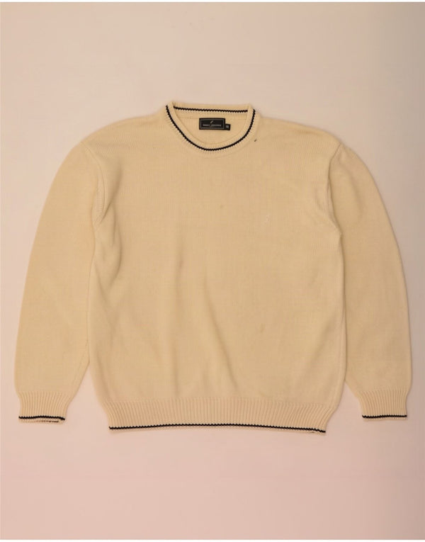Maglione maglione girocollo da uomo Daniel Hechter IT 58 3XL Cotone beige