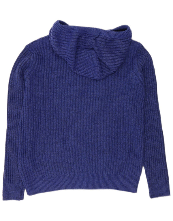 Maglione con cappuccio da donna Marks & Spencer UK 14 Poliestere blu medio