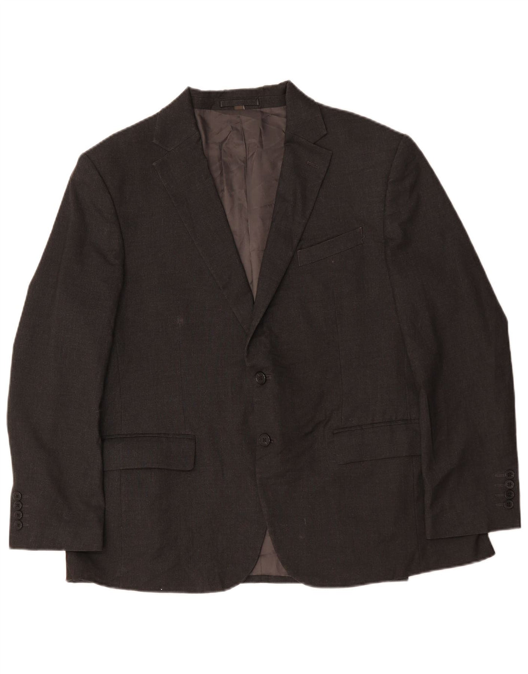 Giacca blazer da uomo a vestibilità regolare a 2 bottoni Marks & Spencer UK 44 2XL Grigia