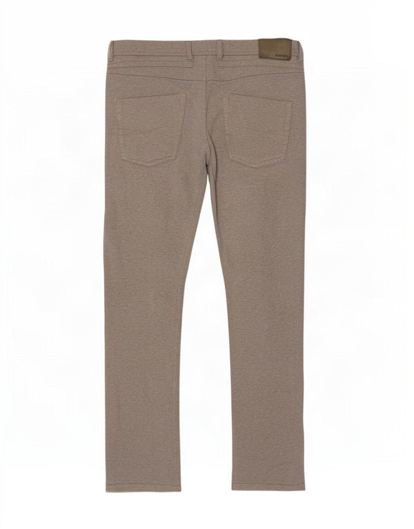 Pantaloni casual dritti da uomo Diesel grandi W34 L34 grigi