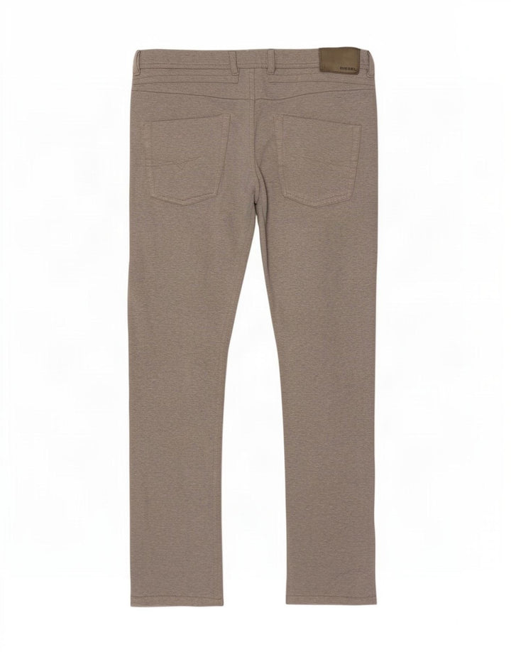 Pantaloni casual dritti da uomo Diesel grandi W34 L34 grigi