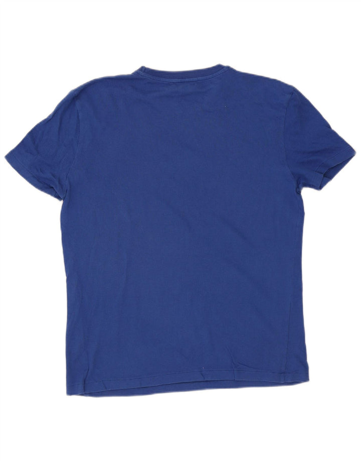 T-shirt uomo Zara Top Large in cotone blu
