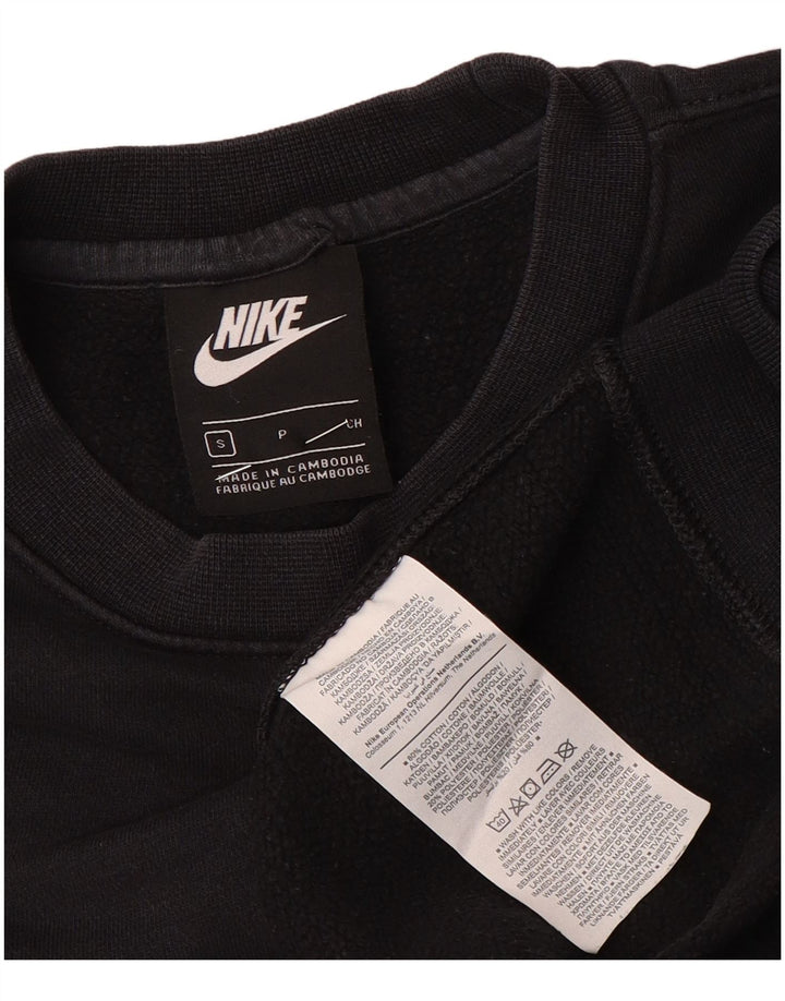 Felpa Nike Uomo Maglione Piccolo Cotone Nero