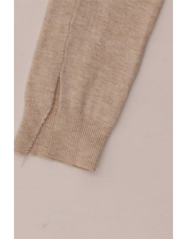 Maglione cardigan da donna Marks & Spencer UK 10 Small Beige Viscosa