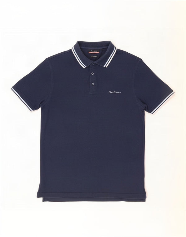 Polo da uomo dalla vestibilità regolare Pierre Cardin, grande, in cotone blu navy