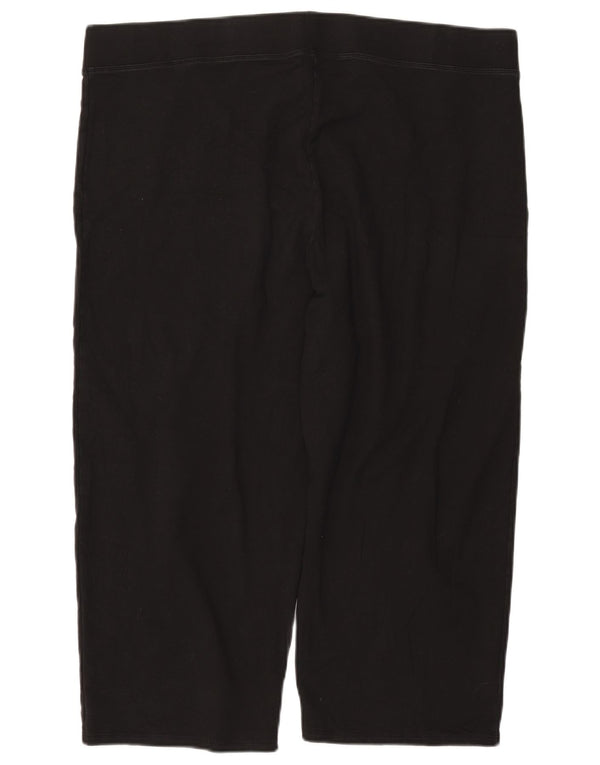 Leggings Capri da donna Marks & Spencer UK 22 3XL cotone nero