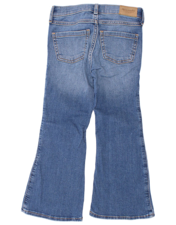 Abercrombie & Fitch Girls Flared Jeans 5-6 Years W20 L14 Blue Floral