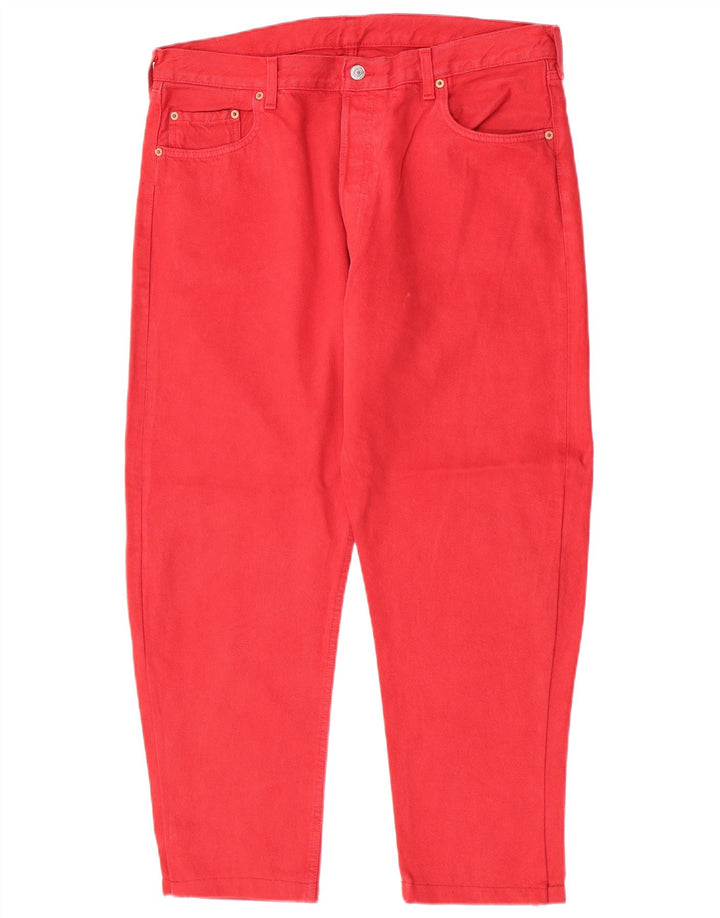 Levi's Uomo 501 Jeans slim cropped W38 L26 Rossi
