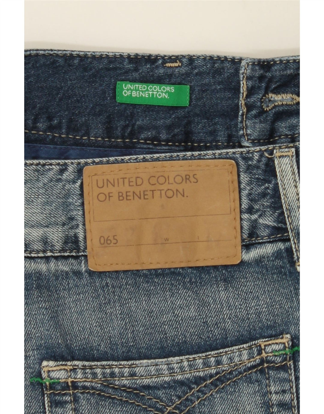 BENETTON Womens Denim Skirt IT 44 Medium W32 Blue Cotton Vintage Benetton and Second-Hand Benetton from Messina Hembry 