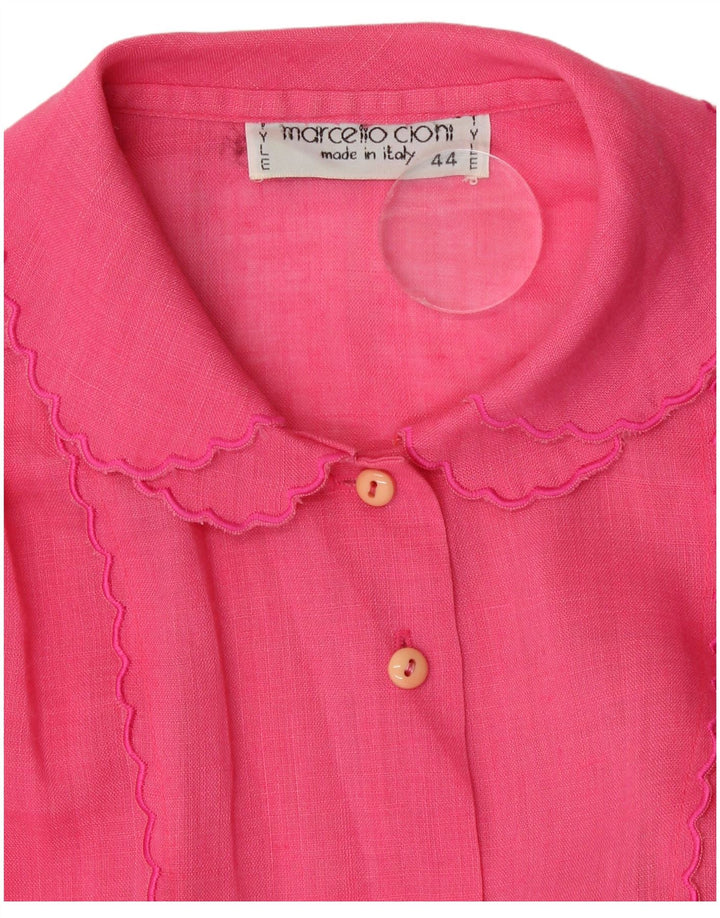 Camicetta da donna a maniche corte VINTAGE IT 44 Rosa medio