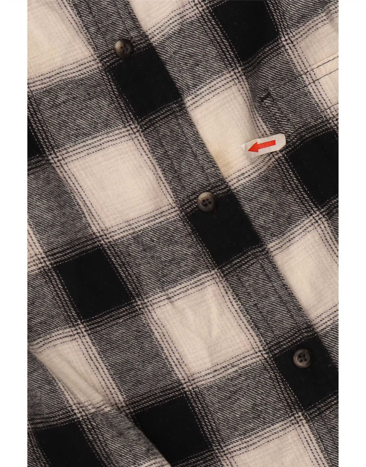 Camicia Lee da uomo in flanella vestibilità regolare 2XL cotone a quadri nero