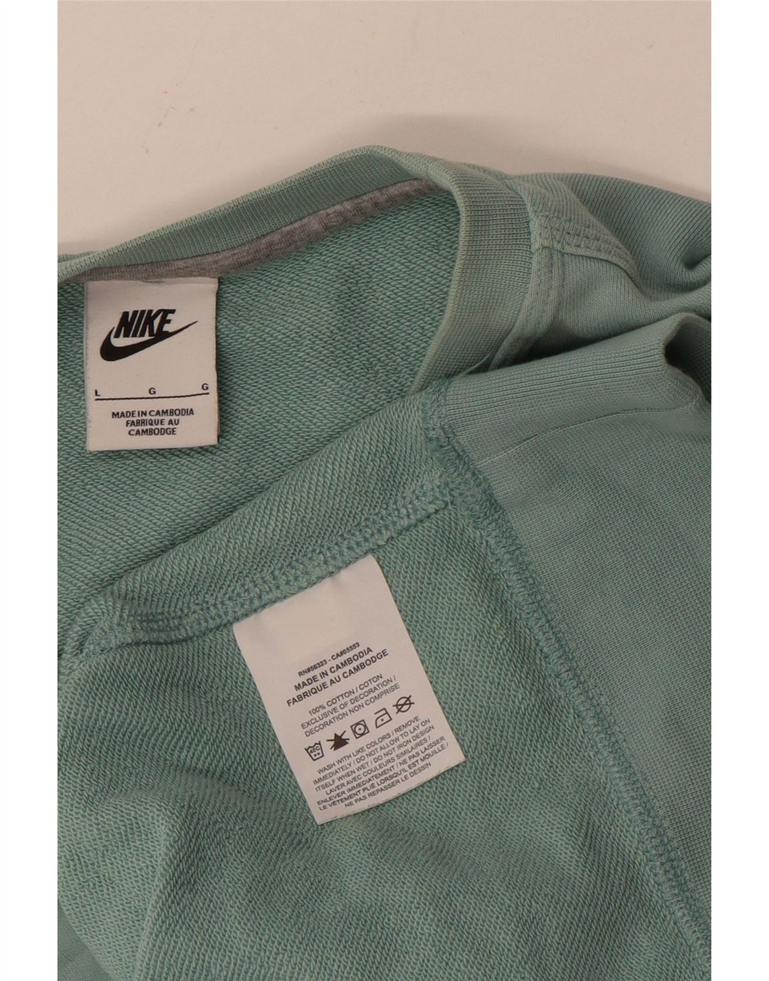 NIKE Felpa da uomo Maglione grande in cotone blu