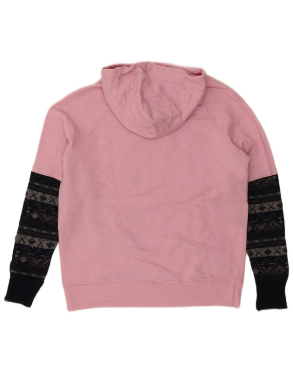 Felpa con cappuccio grafica da donna Champion UK 10 Small Pink Colourblock