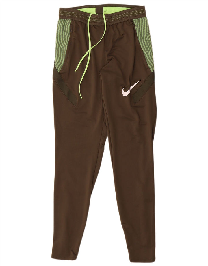Pantaloni da tuta Nike Dri Fit da uomo piccoli in poliestere geometrico kaki
