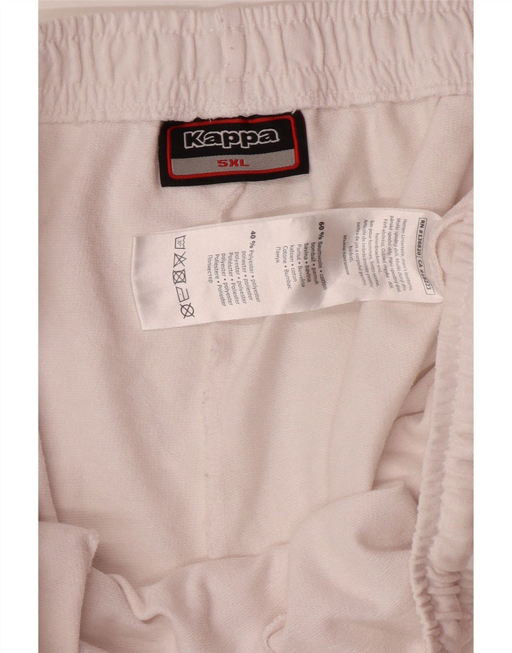 Pantaloncini sportivi grafici da uomo KAPPA 5XL cotone bianco